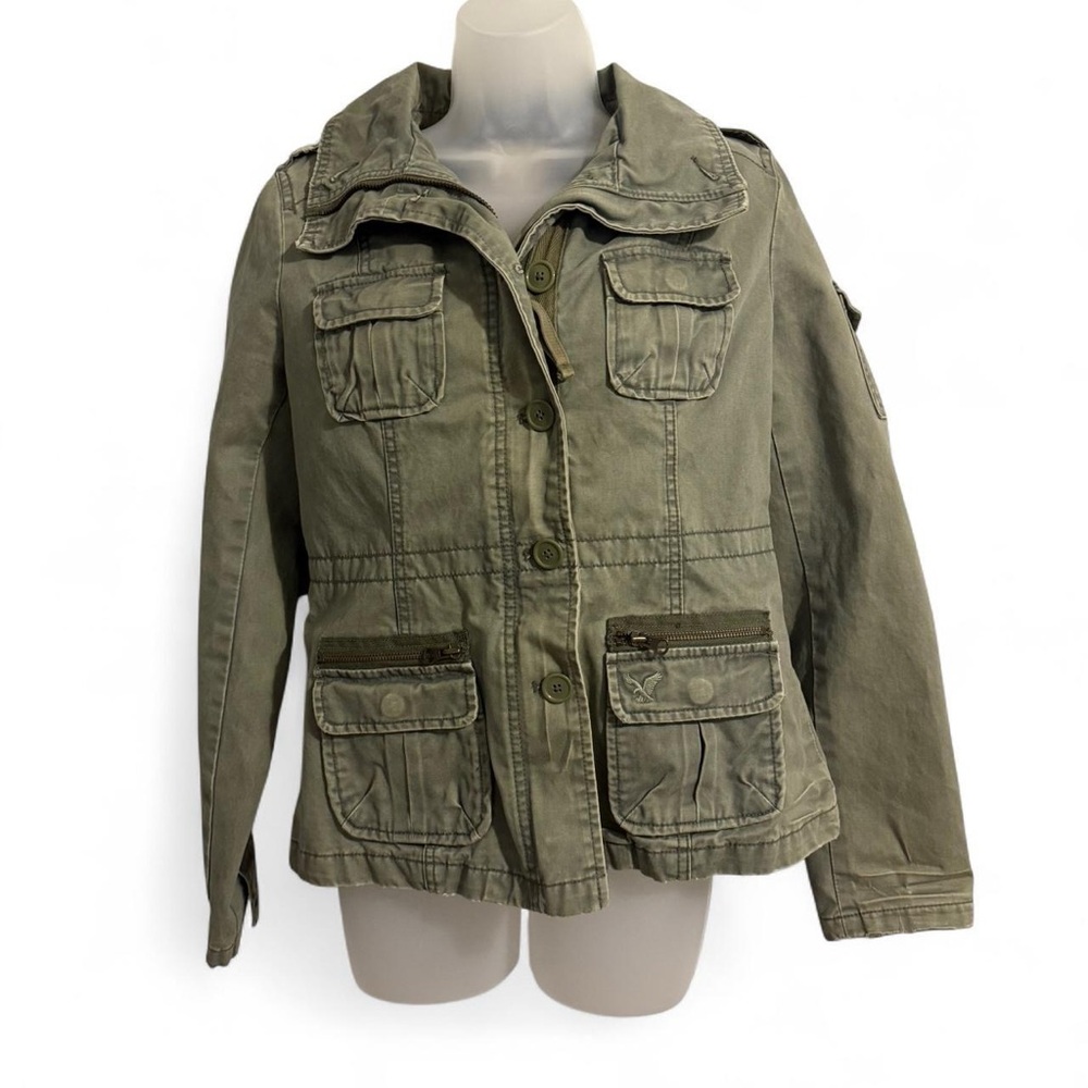 American Eagle Outfitters Khaki Utility Jacket